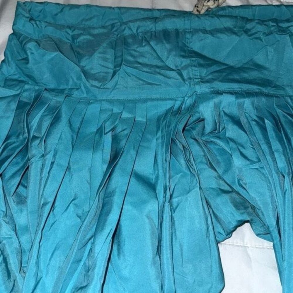 Vintage Teal Harem Pants Womens  Bohemian Style - Picture 2 of 10